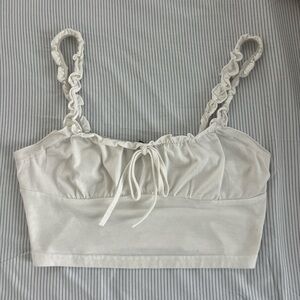 White Tank Top with Bow